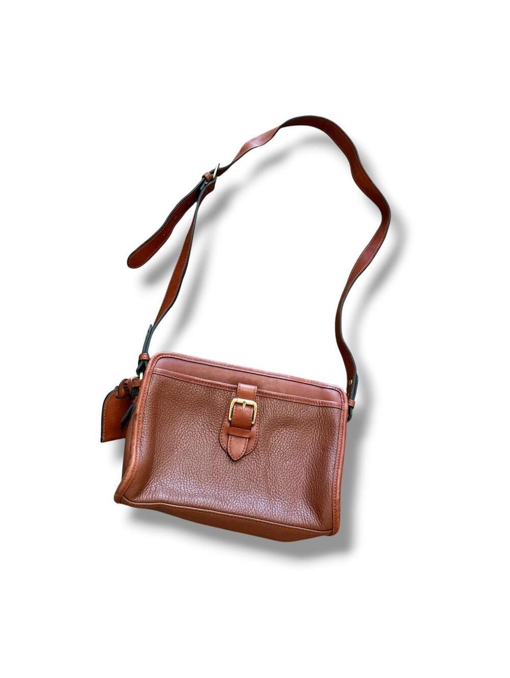 Vintage Liz Claiborne 2 Tone Brown Leather Purse